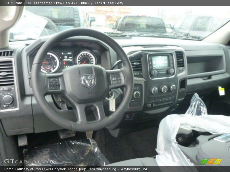 Black / Black/Diesel Gray 2015 Ram 2500 Tradesman Crew Cab 4x4