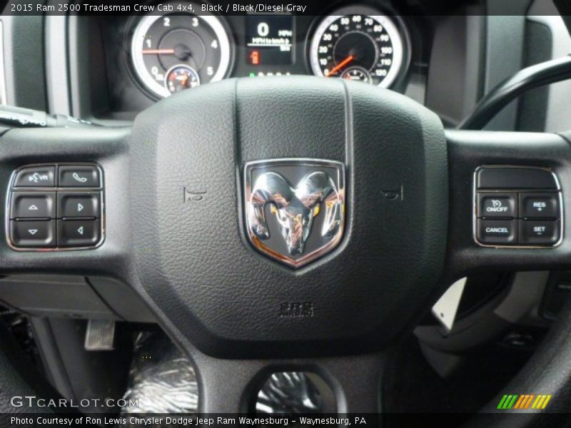 Black / Black/Diesel Gray 2015 Ram 2500 Tradesman Crew Cab 4x4