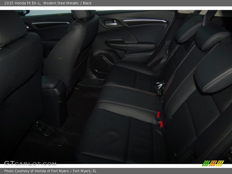 Modern Steel Metallic / Black 2015 Honda Fit EX-L