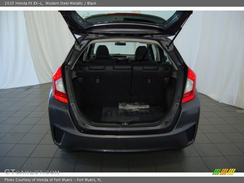 Modern Steel Metallic / Black 2015 Honda Fit EX-L