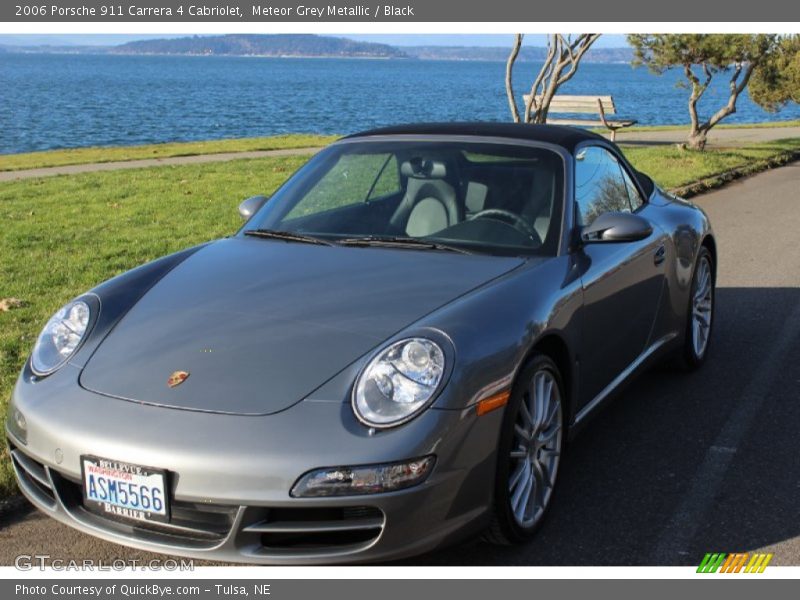 Meteor Grey Metallic / Black 2006 Porsche 911 Carrera 4 Cabriolet