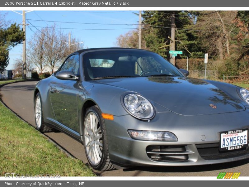 Meteor Grey Metallic / Black 2006 Porsche 911 Carrera 4 Cabriolet