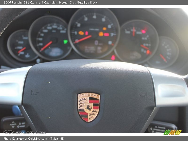 Meteor Grey Metallic / Black 2006 Porsche 911 Carrera 4 Cabriolet