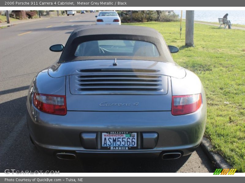 Meteor Grey Metallic / Black 2006 Porsche 911 Carrera 4 Cabriolet