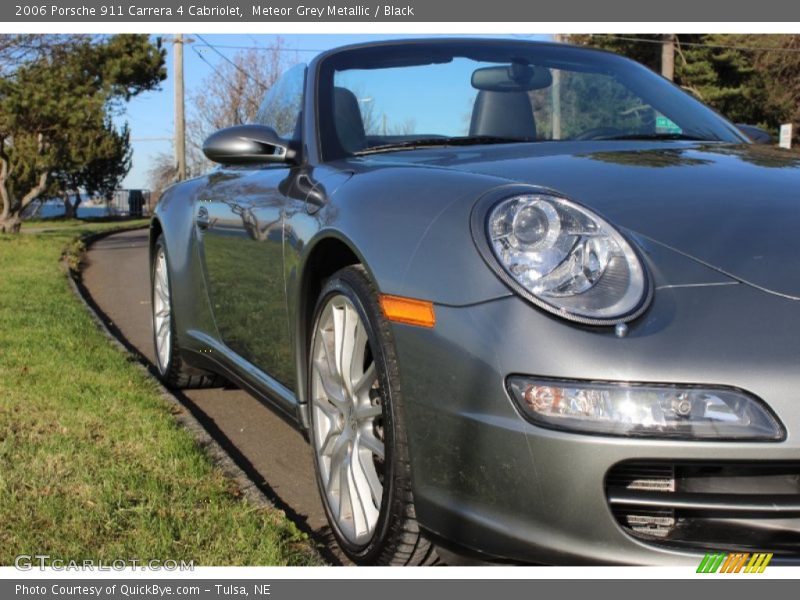 Meteor Grey Metallic / Black 2006 Porsche 911 Carrera 4 Cabriolet