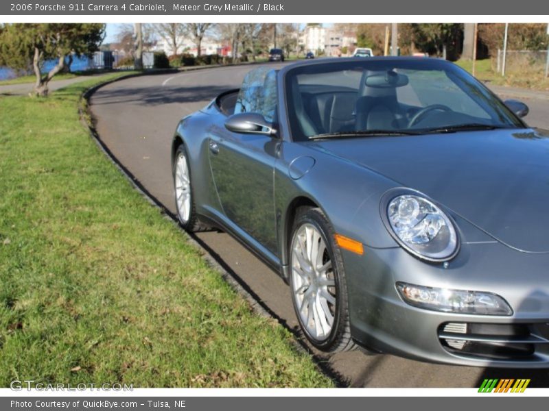 Meteor Grey Metallic / Black 2006 Porsche 911 Carrera 4 Cabriolet