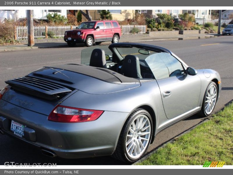 Meteor Grey Metallic / Black 2006 Porsche 911 Carrera 4 Cabriolet