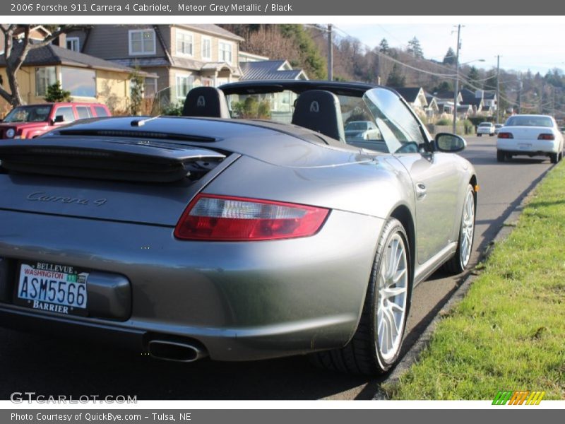 Meteor Grey Metallic / Black 2006 Porsche 911 Carrera 4 Cabriolet