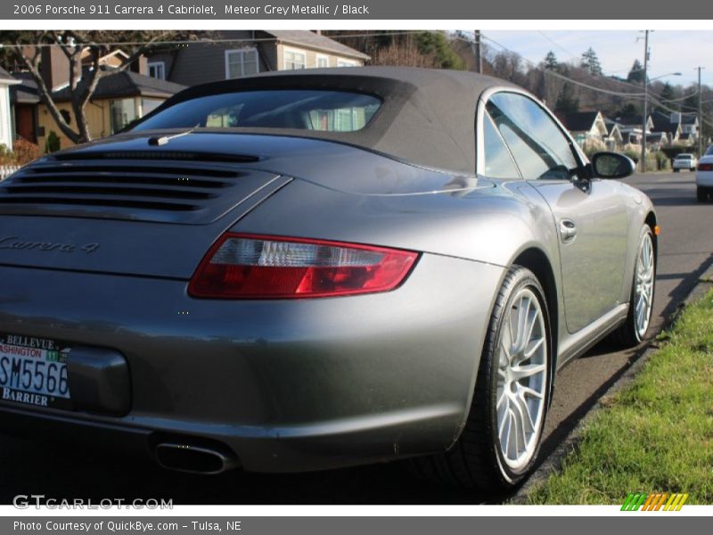 Meteor Grey Metallic / Black 2006 Porsche 911 Carrera 4 Cabriolet