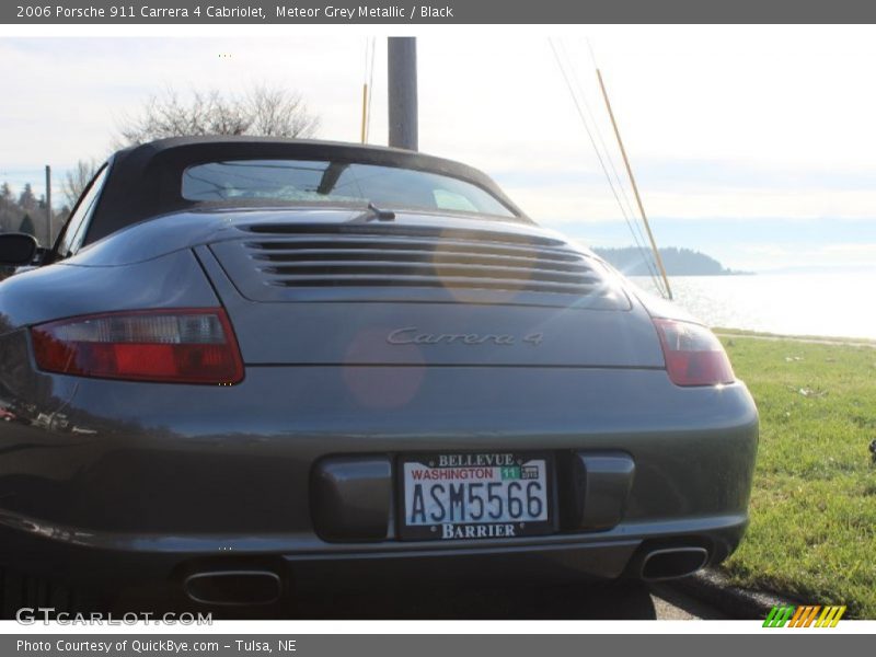 Meteor Grey Metallic / Black 2006 Porsche 911 Carrera 4 Cabriolet