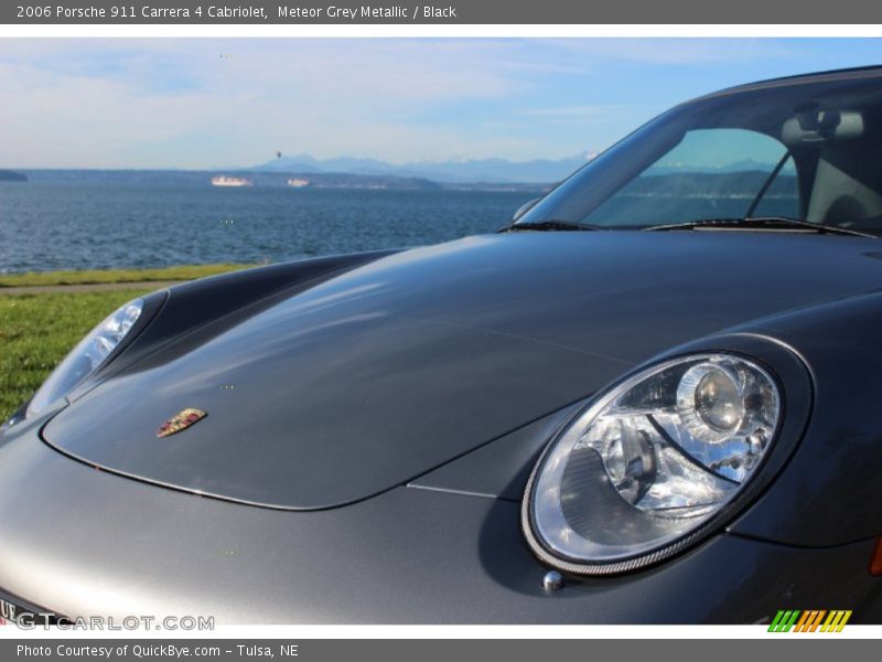 Meteor Grey Metallic / Black 2006 Porsche 911 Carrera 4 Cabriolet