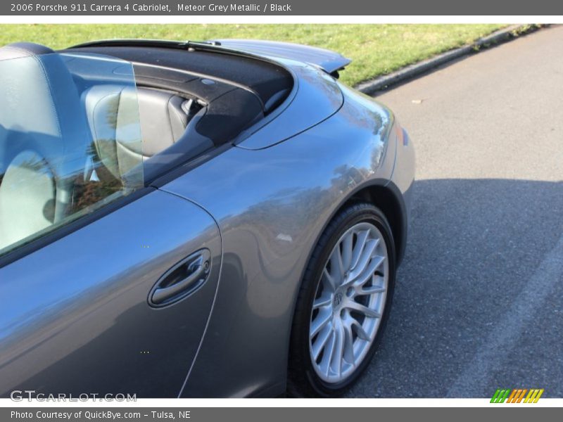Meteor Grey Metallic / Black 2006 Porsche 911 Carrera 4 Cabriolet