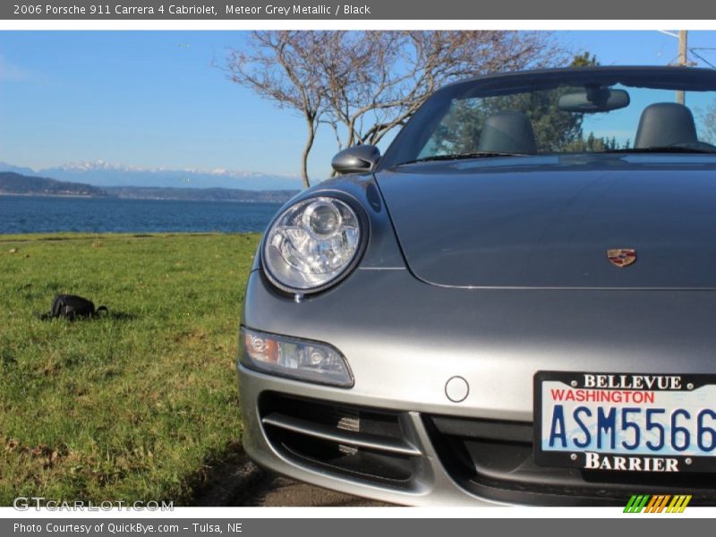 Meteor Grey Metallic / Black 2006 Porsche 911 Carrera 4 Cabriolet