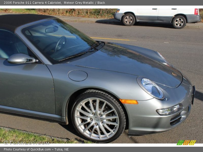 Meteor Grey Metallic / Black 2006 Porsche 911 Carrera 4 Cabriolet
