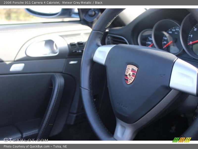 Meteor Grey Metallic / Black 2006 Porsche 911 Carrera 4 Cabriolet
