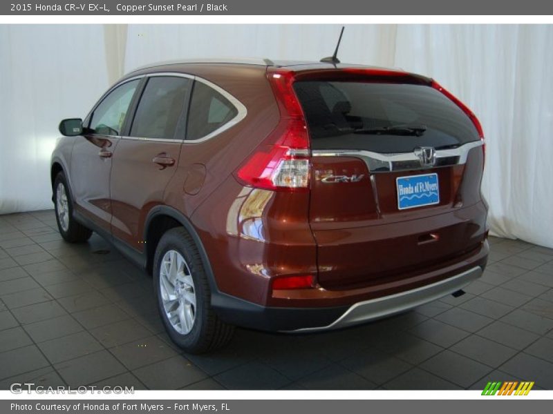 Copper Sunset Pearl / Black 2015 Honda CR-V EX-L