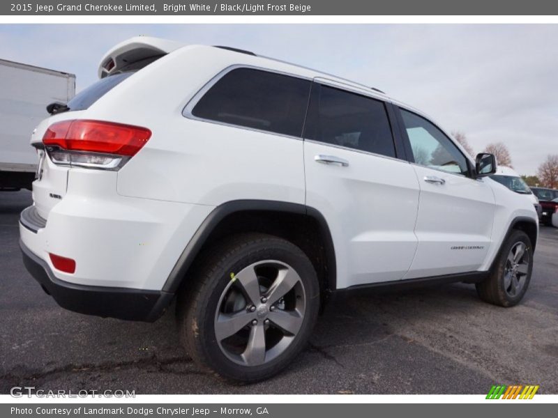 Bright White / Black/Light Frost Beige 2015 Jeep Grand Cherokee Limited