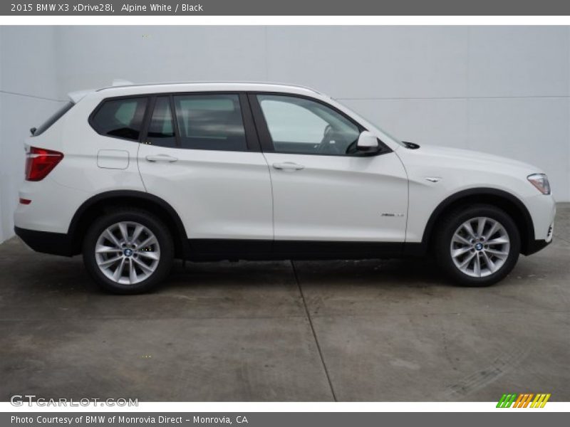 Alpine White / Black 2015 BMW X3 xDrive28i