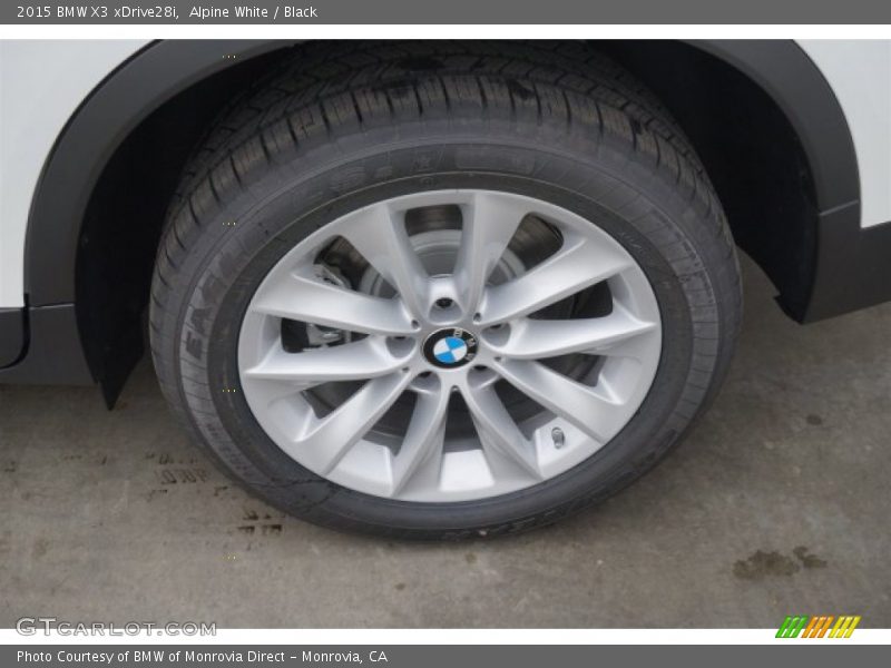 Alpine White / Black 2015 BMW X3 xDrive28i