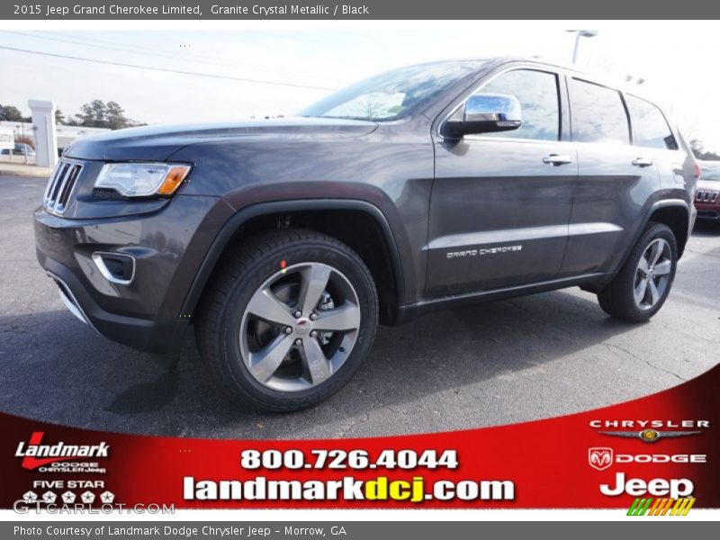 Granite Crystal Metallic / Black 2015 Jeep Grand Cherokee Limited