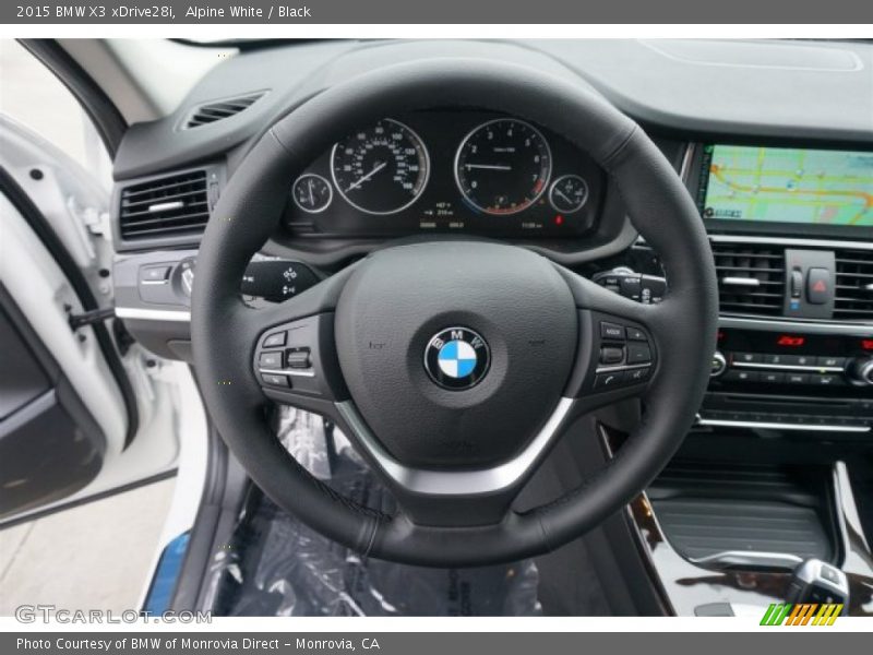 Alpine White / Black 2015 BMW X3 xDrive28i