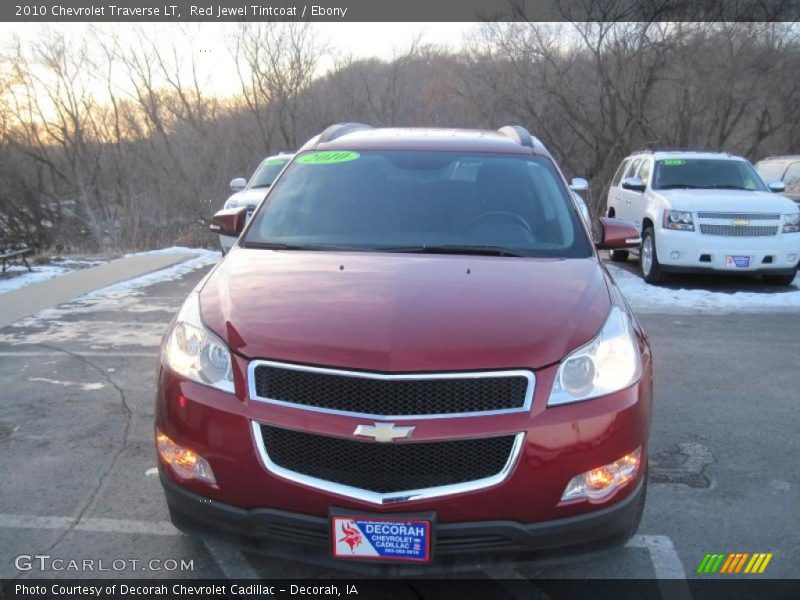 Red Jewel Tintcoat / Ebony 2010 Chevrolet Traverse LT