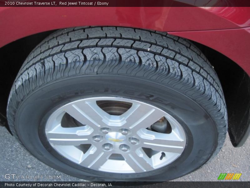 Red Jewel Tintcoat / Ebony 2010 Chevrolet Traverse LT