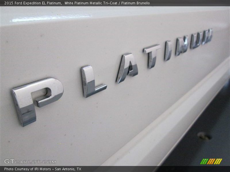 White Platinum Metallic Tri-Coat / Platinum Brunello 2015 Ford Expedition EL Platinum