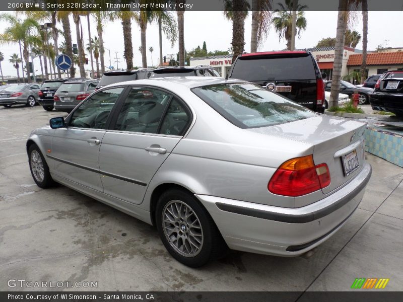 Titanium Silver Metallic / Grey 2000 BMW 3 Series 328i Sedan