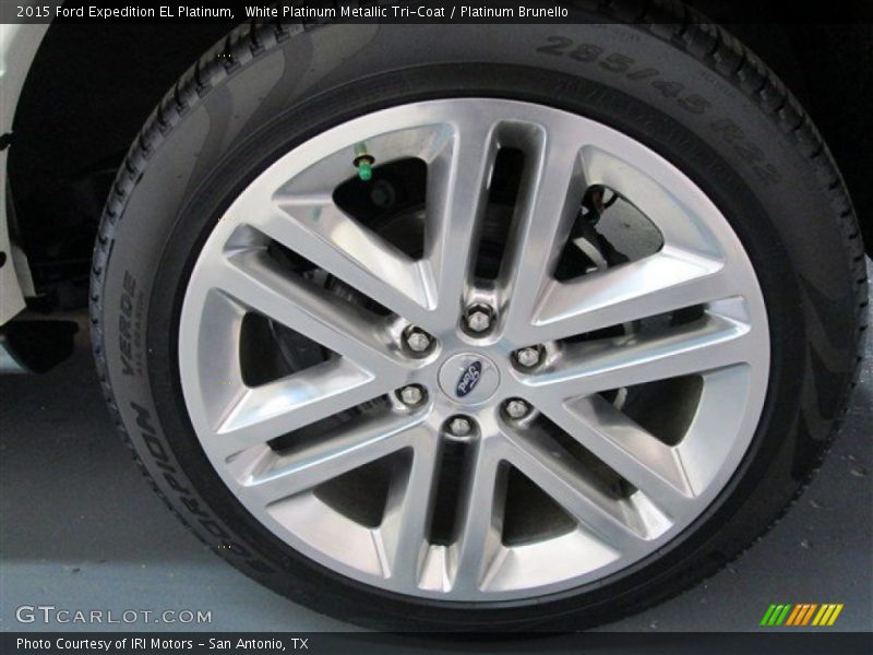 White Platinum Metallic Tri-Coat / Platinum Brunello 2015 Ford Expedition EL Platinum