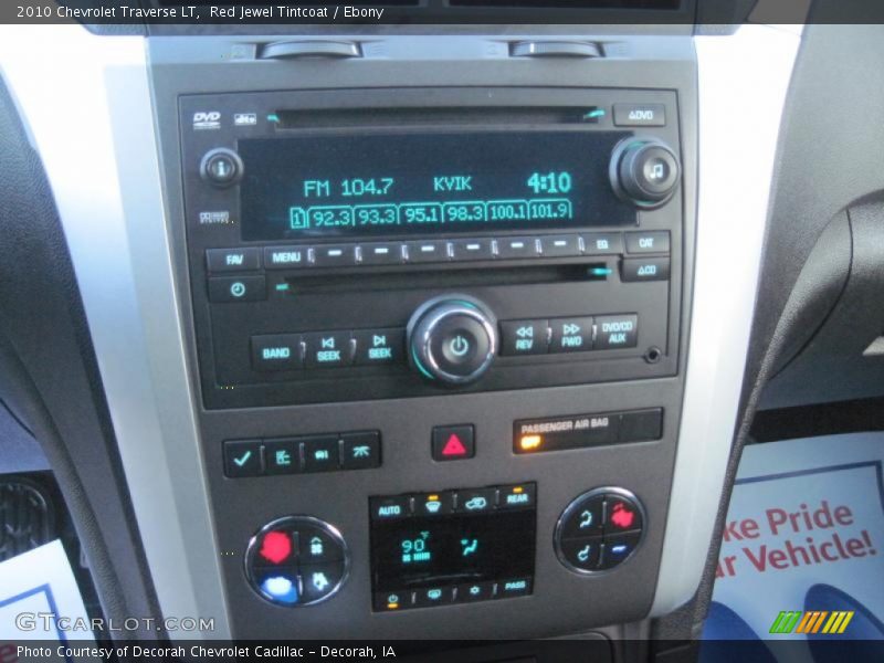 Red Jewel Tintcoat / Ebony 2010 Chevrolet Traverse LT