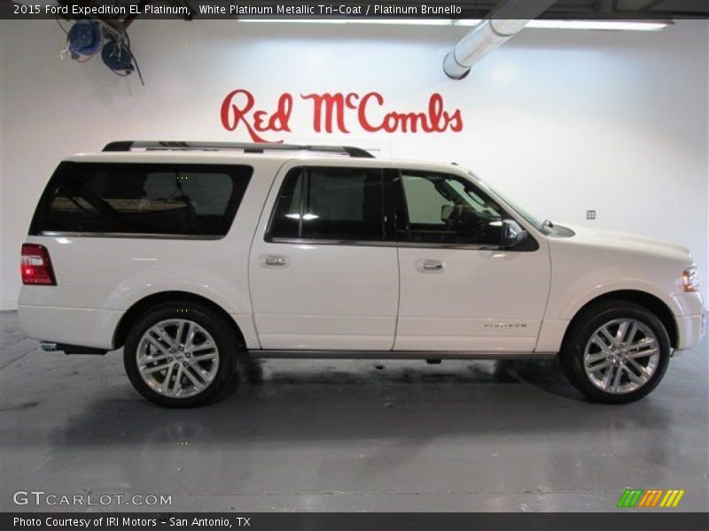 White Platinum Metallic Tri-Coat / Platinum Brunello 2015 Ford Expedition EL Platinum