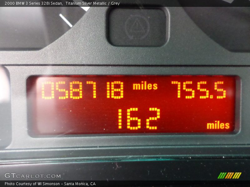 Titanium Silver Metallic / Grey 2000 BMW 3 Series 328i Sedan