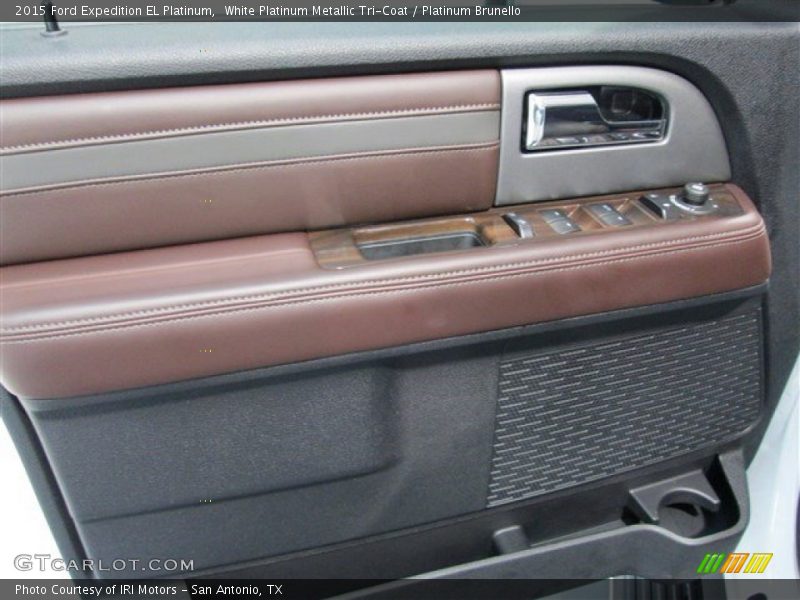 White Platinum Metallic Tri-Coat / Platinum Brunello 2015 Ford Expedition EL Platinum