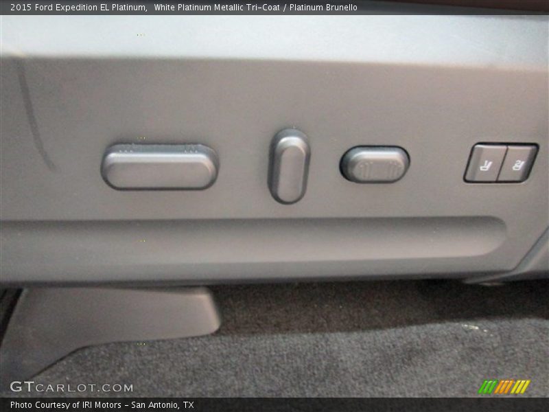 White Platinum Metallic Tri-Coat / Platinum Brunello 2015 Ford Expedition EL Platinum