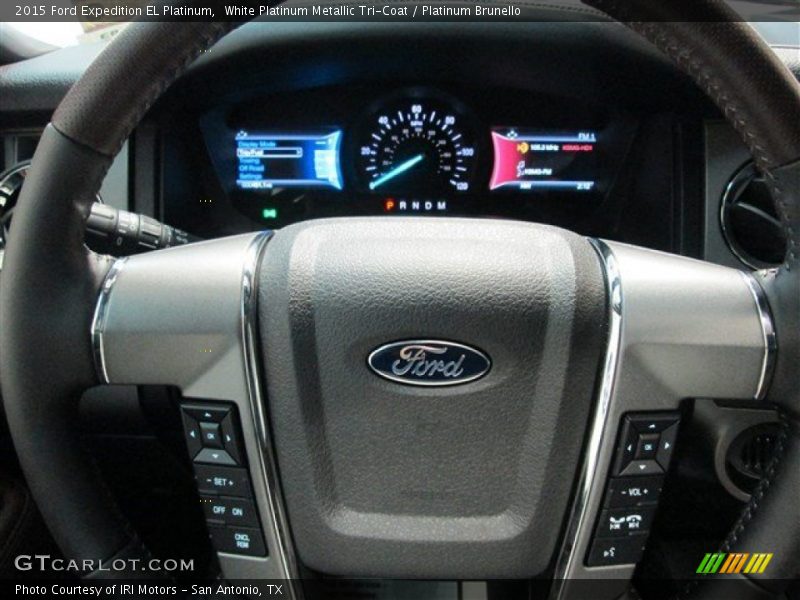 White Platinum Metallic Tri-Coat / Platinum Brunello 2015 Ford Expedition EL Platinum