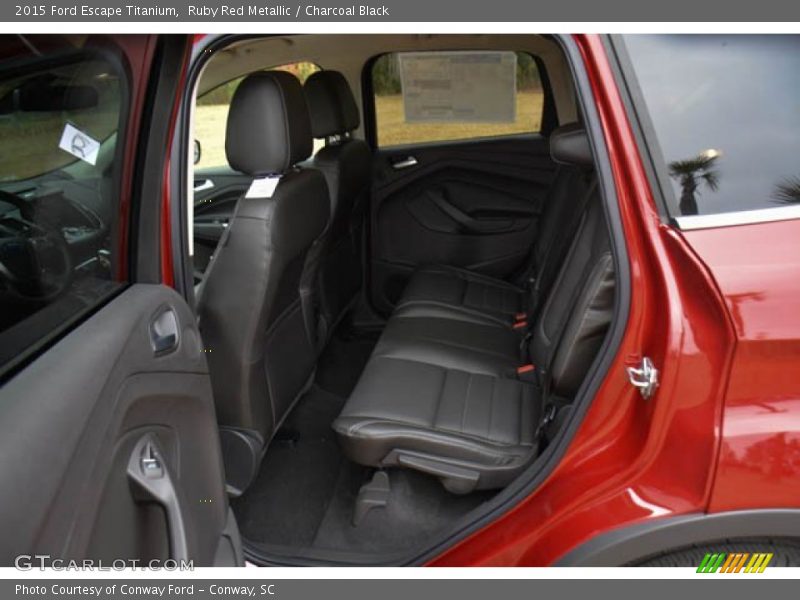 Ruby Red Metallic / Charcoal Black 2015 Ford Escape Titanium
