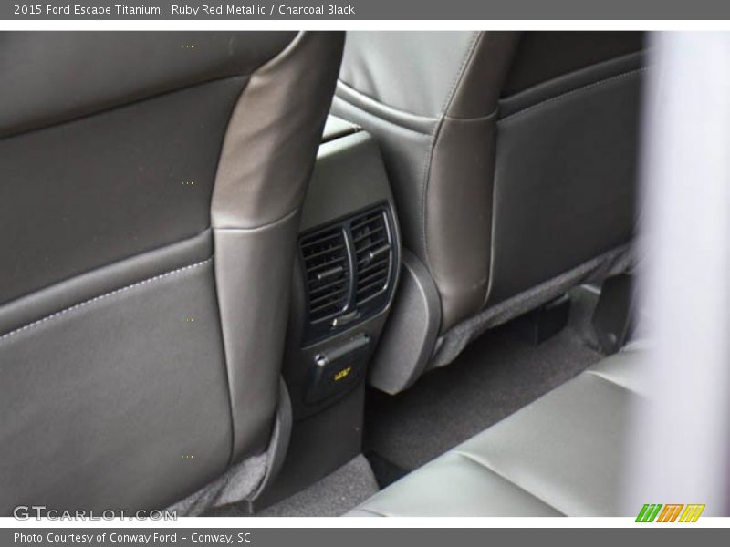 Ruby Red Metallic / Charcoal Black 2015 Ford Escape Titanium