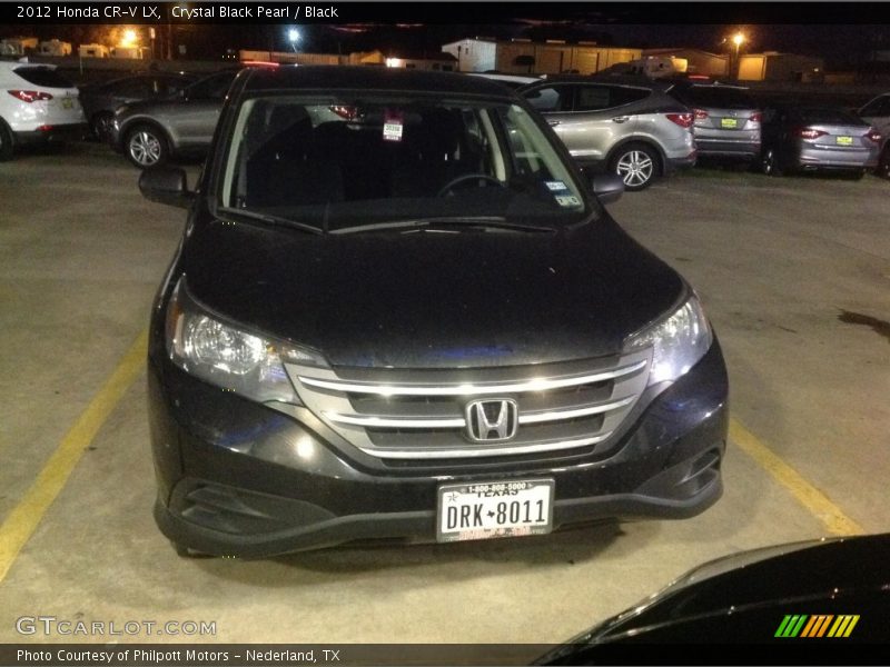 Crystal Black Pearl / Black 2012 Honda CR-V LX