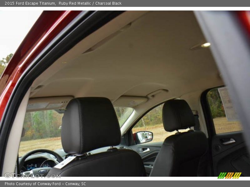 Ruby Red Metallic / Charcoal Black 2015 Ford Escape Titanium