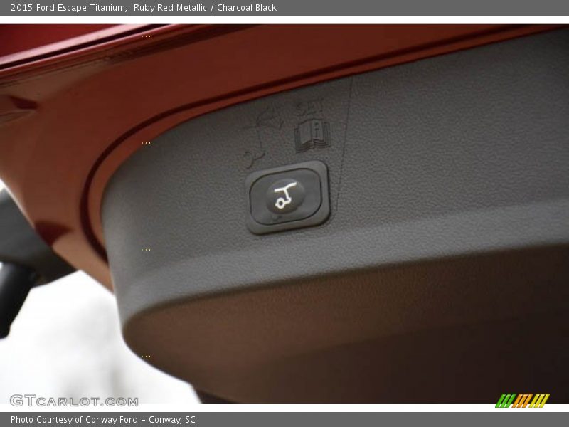 Ruby Red Metallic / Charcoal Black 2015 Ford Escape Titanium