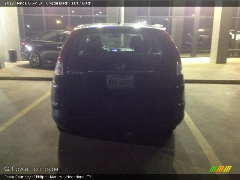 Crystal Black Pearl / Black 2012 Honda CR-V LX