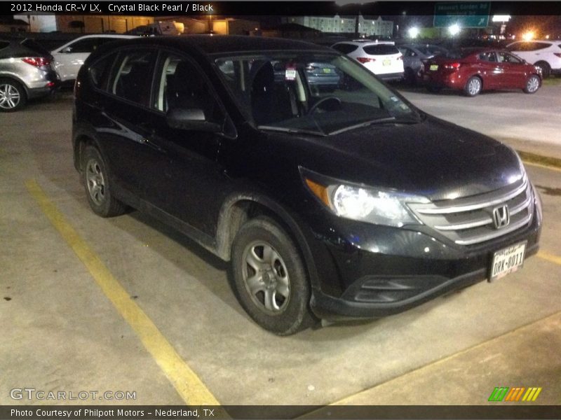 Crystal Black Pearl / Black 2012 Honda CR-V LX
