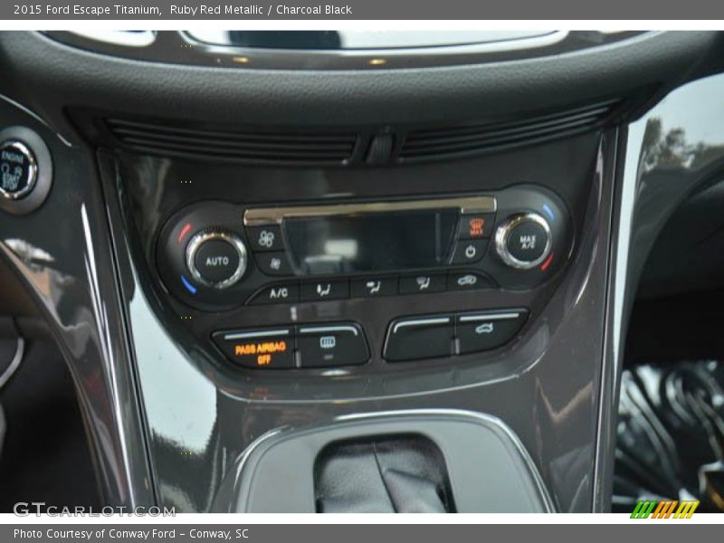 Ruby Red Metallic / Charcoal Black 2015 Ford Escape Titanium