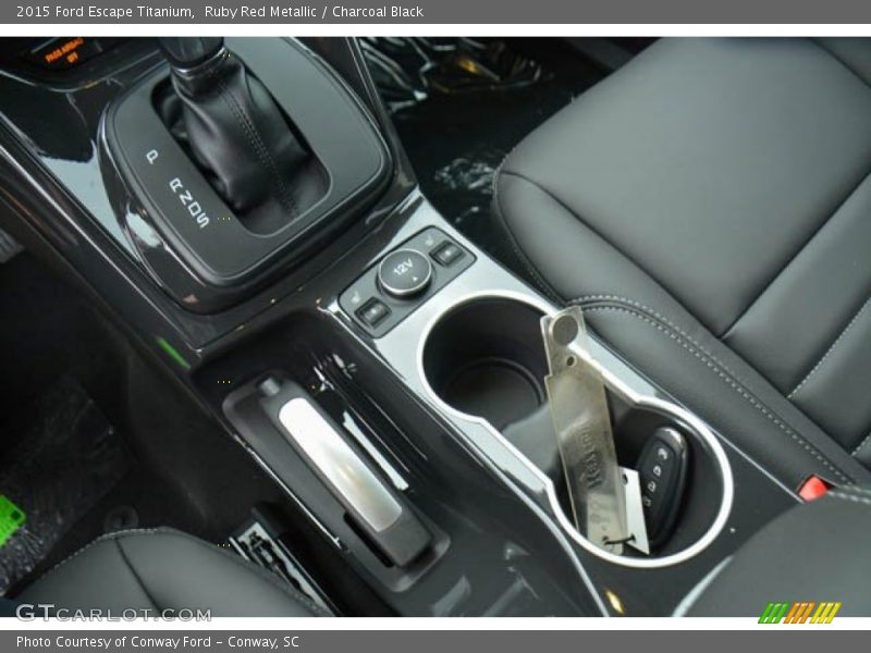 Ruby Red Metallic / Charcoal Black 2015 Ford Escape Titanium
