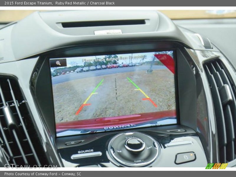 Ruby Red Metallic / Charcoal Black 2015 Ford Escape Titanium