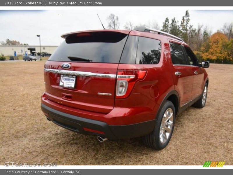 Ruby Red / Medium Light Stone 2015 Ford Explorer XLT
