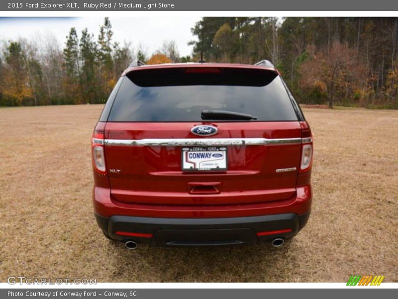 Ruby Red / Medium Light Stone 2015 Ford Explorer XLT