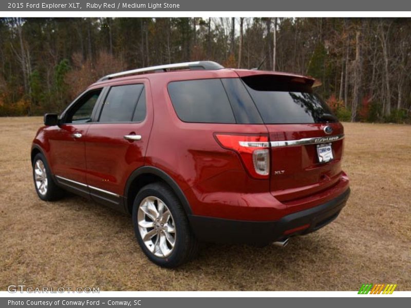 Ruby Red / Medium Light Stone 2015 Ford Explorer XLT