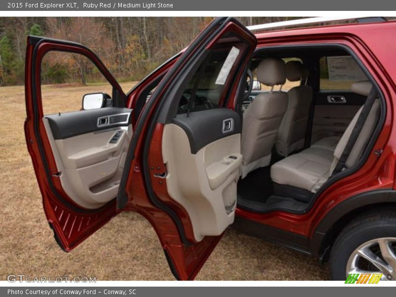 Ruby Red / Medium Light Stone 2015 Ford Explorer XLT